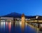 Lucerne\'s Chapel Bridge at Night