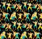 Lucha Libre Seamless Pattern.Luchadores Heroes. Vector Illustration.