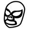 Luchador mask Hand drawn, Vector, Eps, Logo, Icon, silhouette Illustration by crafteroks for different uses.