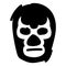 Luchador mask Hand drawn, Vector, Eps, Logo, Icon, silhouette Illustration by crafteroks for different uses.