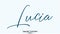 Lucia Female name - in Stylish Lettering Cursive Typography Text