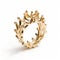 Luciana Taylor Reversible Leaf Filigree Ring - Inspired By Crown