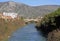 Lucki bridge over river Neretva in city Mostar