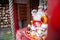 Lucky cat in front of local temple in Jiufen, Taiwan