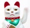 Lucky cat prosperity and good fortune figurine