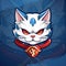 Lucky Cat: Stylish Mascot Logo and Gaming Design Vector for Esport and Sport Teams - Ideal for Badge and Emblem