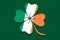 Lucky clover like Irish flag