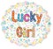 Lucky Girl - card design.
