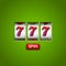 Lucky seven 777 slot machine. Casino vegas game. Gambling fortune chance. Win jackpot money