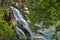 Lucky village, Lucansky waterfall, Slovakia: Waterfall is 12 meters high, cascading and falls from the edge of the travertine