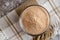 Lucuma Powder In Glass Bowl