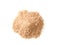 Lucuma powder heap  on white background