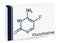 Lucytosine, 5-fluorocytosine, 5-FC molecule. It is antifungal  medicine  used to treat severe infections caused by Candida,