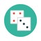 Ludo reception vector flat icon