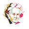 Ludwig van Beethoven vector illustration /eps