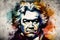 Ludwig van Beethoven watercolour painting
