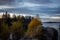 Ludwigsburg Chapel in Mon Repos park in autumn, Vyborg, Leningrad region