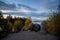 Ludwigsburg Chapel in Mon Repos park in autumn, Vyborg, Leningrad region