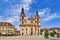 Ludwigsburg, Germany - Market square with protestant church called `Stadtkirche Ludwigsburg`
