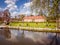 Luebbenau Castle with an island in the Spreewald