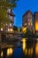 Lueneburg Ilmenau and Old Tower At Night