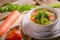 Luffa and carrots Soup , Thai Food