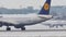 Lufthansa Airbus A320-200 D-AIPB on snowy airport