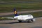 Lufthansa airplane doing taxi