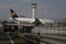 Lufthansa Cargo plane doing taxi in Frankfurt Airport, FRA