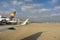 Lufthansa planes lined at Munich airport