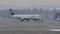 Lufthansa planes in Munich Airport, snow