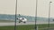 Lufthansa Regional doing taxi in Frankfurt Airport, FRA. Touching down