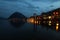 Lugano lakefront by night