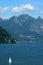 Lugano sailing alpine Lakes