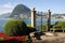 Lugano, Switzerland - View of the gulf from the botanical garden