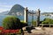 Lugano, Switzerland - View of the gulf from the botanical garden