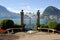 Lugano, Switzerland - View of the gulf from the botanical garden