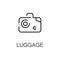 Luggage flat icon