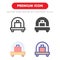 Luggage icon pack isolated on white background. for your web site design, logo, app, UI. Vector graphics illustration and editable