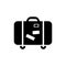 Luggage icon simple flat style vector illustration. Baggage symbol