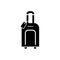 Luggage icon simple flat style vector illustration. Baggage symbol