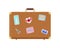 Luggage Journey for Traveler with Bag Icon Vector