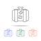 luggage line icon. Elements of journey in multi colored icons. Premium quality graphic design icon. Simple icon for websites, web