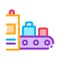 Luggage Security System Icon Thin Line Vector