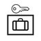 Luggage storage icon