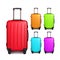 Luggage suitcase travel bag set vector