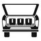 Luggage trunk icon simple vector. Car door