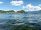 The Lugu lake of Lijiang, Yunnan, China Surrounded by mountains