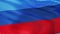 Luhansk People\'s Republic flag in slow motion seamlessly looped with alpha