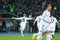Lukasz Teodorczyk celebrates scored goal, UEFA Europa League Round of 16 second leg match between Dynamo and Everton